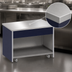 Thumbnail image #3 for Atlas Metal INFFT-1 24-1/4-Inch Mobile Utility Station with Solid Top, Open Cabinet Base, and Undershelf