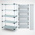 Thumbnail image #3 for Quantum Stationary Solid Shelving Starter Kit with 5 Shelves, 24 x 24 x 86 Inches