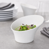 Thumbnail image #4 for Ardesia Priscila 6.5 Inch White Round Angled Melamine Bowl, 0.5 Quart