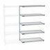 Thumbnail image #3 for EagleGard 5-Tier Add-On Wire Shelving Unit, 48W x 24D x 86H Inches, Hybrid Epoxy Finish