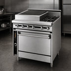 Thumbnail image #3 for Jade Range (Middleby) Titan JTRH-24B-12WT36C 36-Inch Gas Range with 24-Inch Charbroiler, 12-Inch Work Top and Convection Oven