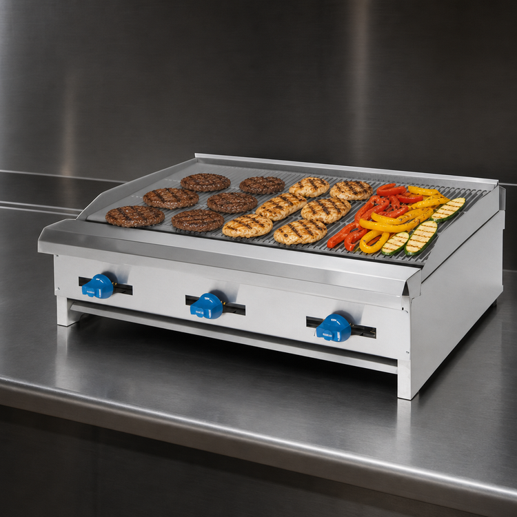 Product image #3 for Comstock-Castle ERB30 Countertop Gas Char-Broiler, 30-Inch x 20-Inch Grill Area