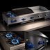 Thumbnail image #3 for Comstock-Castle 60-Inch Countertop Gas Hotplate/Griddle/Char-Broiler Combination with 2 Open Burners, 24-Inch Griddle, and 24-Inch Radiant Broiler