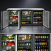 Thumbnail image #4 for Perlick BBS84 84-Inch Three-Door Self-Contained Refrigerated Back Bar Cabinet, Black Exterior, Stainless Steel Top