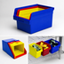 Thumbnail image #3 for Quantum Economy Nesting Shelf Bin with 7 Divider Slots and Rear Hanglock, 11-1/8 x 17-7/8 x 8 Inch, Polypropylene