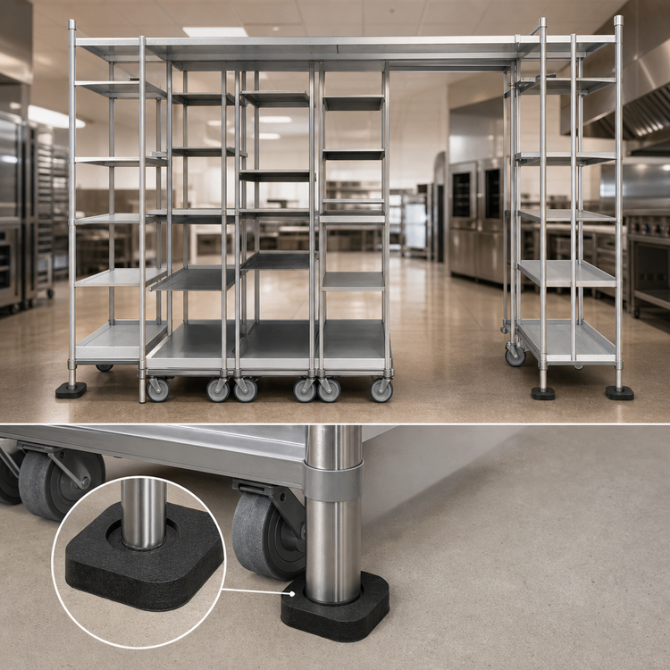 Product image #3 for Metro TOP-TRACK 19-Foot Floor Pad Protectors for MetroMax and Super Erecta Top-Track Systems
