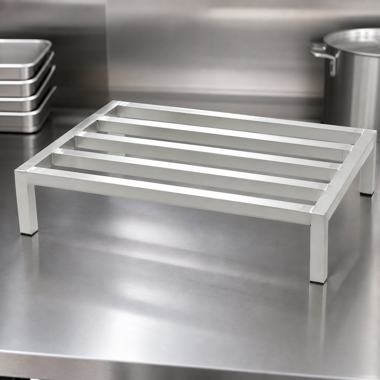 Product image #3 for Panco 4-Lat Tubular Aluminum Dunnage Rack, 36 x 20 x 12 Inches, 2000 lb Capacity