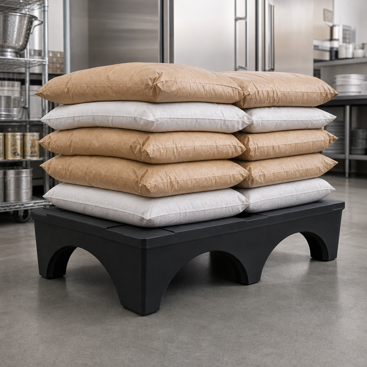 Product image #3 for Eagle Group 60 x 22 x 12 Inch Polymer Dunnage Rack, 3000 lb. Capacity