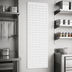 Thumbnail image #3 for Quantum Wall-Mounted Louvered Panel Starter Unit, 18 x 61 Inches, Oyster White Enamel