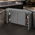 Thumbnail image #3 for Glastender CP1RB72 6-Door Pass-Thru Back Bar Cooler, 72-Inch, 3-Section, Remote Refrigeration