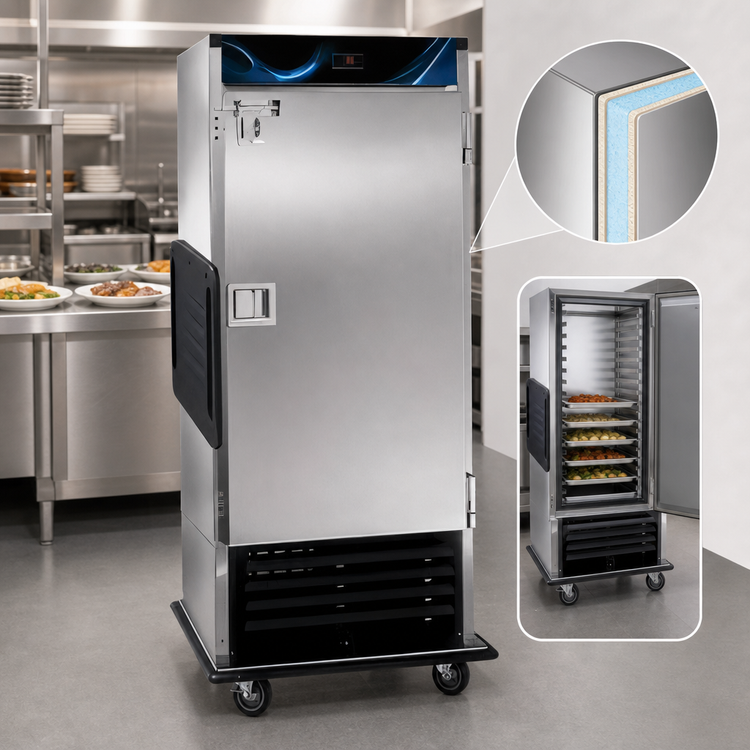 Product image #3 for Cres Cor ChillTemp Mobile Refrigerated Holding Cabinet, 18 Cu. Ft., Stainless Steel, 10 Adjustable Universal Angles