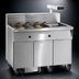 Thumbnail image #3 for Commercial Electric Floor Fryer, Two-Tank, 75 lb. Capacity Each, Built-In Filter System