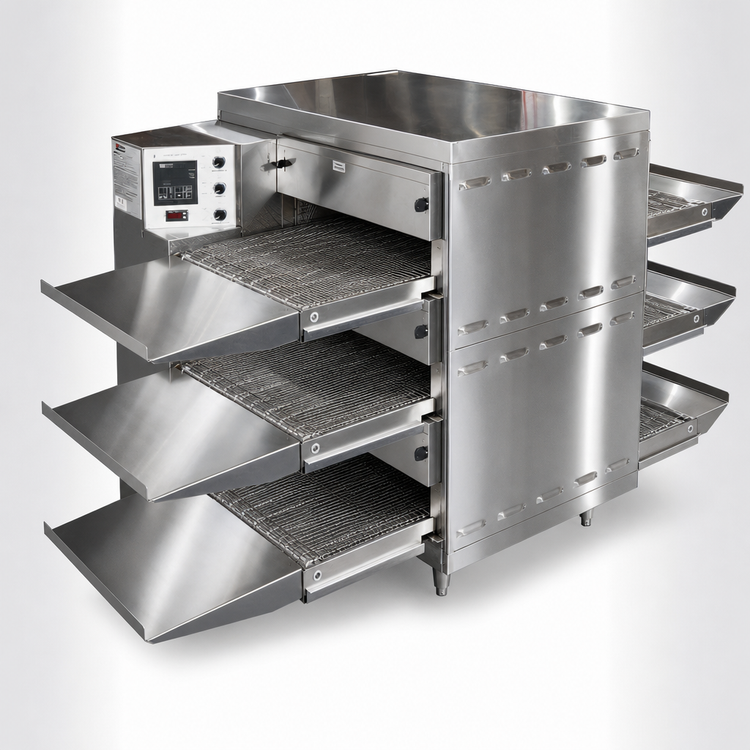Product image #3 for Middleby Marshall PS520E-3 Triple-Deck Electric Conveyor Pizza Oven, 18-Inch Belt, 20-Inch Chamber