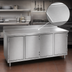 Thumbnail image #3 for Spec-Master Marine Series Enclosed Work Table with Cabinet Base and 4 Hinged Doors, 96 x 24 Inches