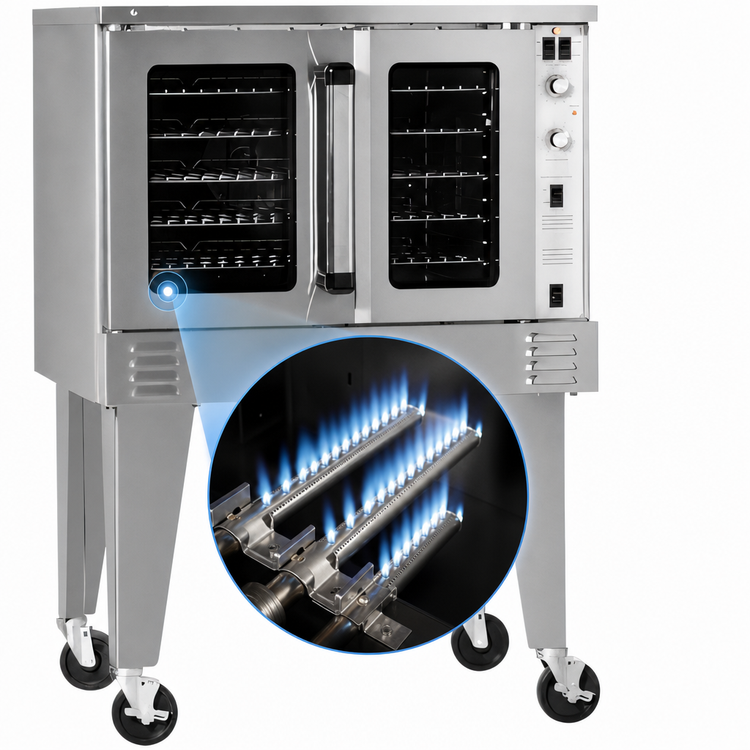 Product image #3 for Southbend Platinum Series Full-Size Standard-Depth Single Deck Gas Convection Oven, 70,000 BTU, Standard Controls
