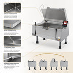 Thumbnail image #3 for Firex (Middleby) Betterpan UDBRE048V1 48-Gallon Electric Tilting Skillet Braising Pan with Programmable Touchscreen Controls