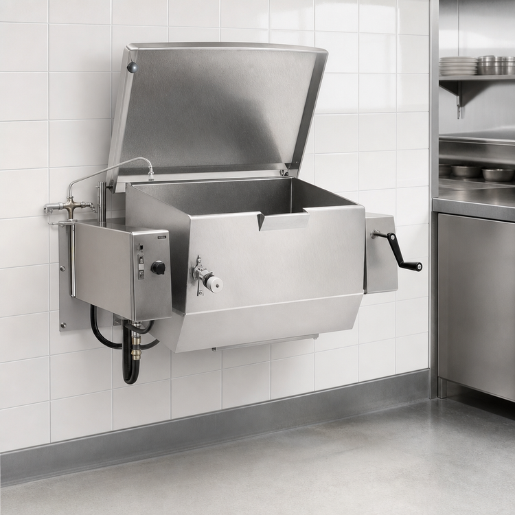 Product image #3 for Classic 40-Gallon Wall-Mounted Gas Tilting Skillet