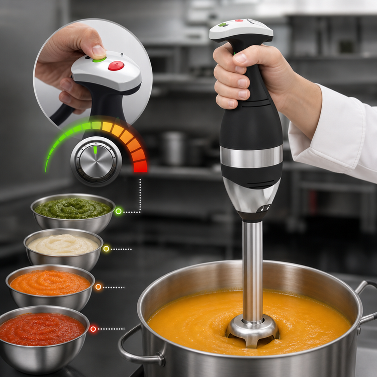 Product image #3 for Dito Sama Portable Variable-Speed Immersion Blender with 18-Inch Shaft and Handle Grip