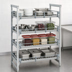 Thumbnail image #3 for Cambro Camshelving® Premium CPR2454151 Full Shelf Rail Kit for 24" Deep x 54" Wide Shelves, Soft Gray