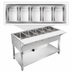Thumbnail image #3 for Klinger's Trading WB5H Gas 5-Well Open Well Steam Table with Open Shelf Base and 8-Inch Serving Board
