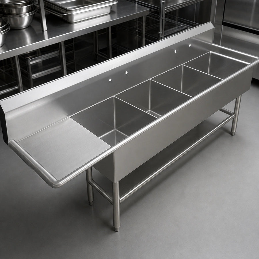 Four Sink Compartments
