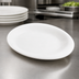 Thumbnail image #4 for Ardesia 12-Inch Oval Porcelain Plate, Creamy White