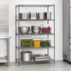 Thumbnail image #3 for Metro Super Erecta SE-183674K4-S-4 Stationary Wire Shelving Starter Unit, 36W x 18D x 74.5H, 4 Shelves, Gray Epoxy-Coated