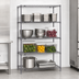 Thumbnail image #3 for Metro Super Erecta Stationary Starter Wire Shelving Unit, 36W x 18D x 74H, 4 Shelves, Metroseal Gray Epoxy-Coated