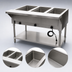 Thumbnail image #3 for Advance Tabco Triumph (Supreme) 3-Well Electric Hot Food Table with Undershelf and Cutting Board, 47-1/8