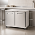 Thumbnail image #3 for Kelvinator Commercial 2-Section Undercounter Refrigerator, 36-Inch Wide, ADA Height, 8.9 Cu. Ft., Stainless Steel