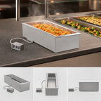 Thumbnail image #3 for Duke Manufacturing SHW1-SL (ADI-1ESL-SW) Electric Drop-In Hot Food Well, Single Full-Size Pan, Wet/Dry, Insulated, Infinite Controls
