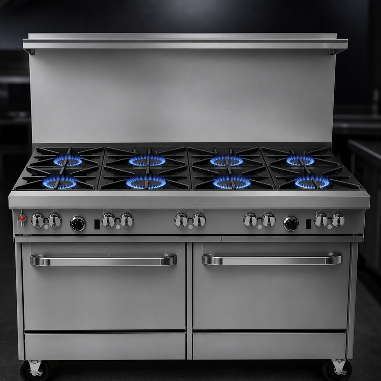Product image #3 for Southbend Ultimate 60-Inch Gas Restaurant Range with 8 Burners and 2 Standard Ovens