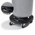 Thumbnail image #4 for Bronco Black Round Waste Container Dolly with Replaceable Casters for 20-55 Gallon Containers