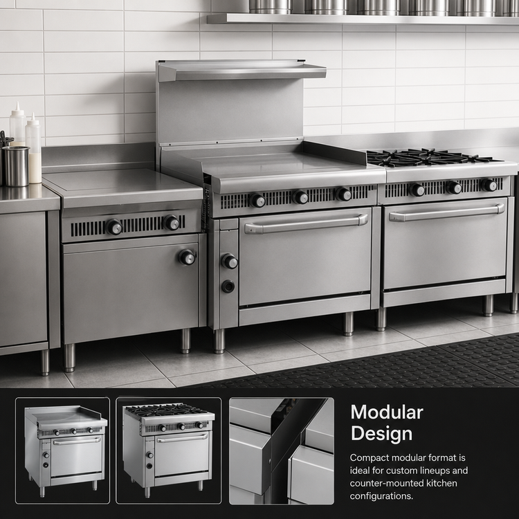 Product image #3 for Imperial Spec Series 36-Inch Heavy-Duty Modular Gas Griddle Range with 1-Inch Plate