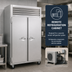 Thumbnail image #3 for Traulsen Spec-Line 2-Section Remote Reach-In Freezer with Narrow Full-Height Solid Doors, Standard Depth, 46 Cu. Ft.