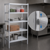 Thumbnail image #4 for 5-Shelf Adjustable Tubular Aluminum Commercial Shelving Kit, 36 x 24 x 72 Inches