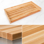 Thumbnail image #3 for John Boos SB024-O Bakers' Work Table Top, Edge Grain Northern Hard Rock Maple, 4-Inch Coved Backsplash, 144W x 36D x 1-3/4-Inch Thick