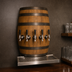 Thumbnail image #3 for Glastender Wood Barrel Wall-Mount Glycol-Cooled Draft Dispensing Tower with 4 Faucets
