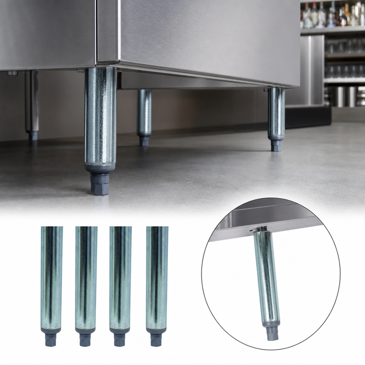 Product image #3 for Advance Tabco Replacement 18-Inch Galvanized H-Legs for Underbar Units, Set of 4