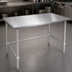 Thumbnail image #3 for John Boos Stallion Flat Top Stainless Steel Work Table, 108