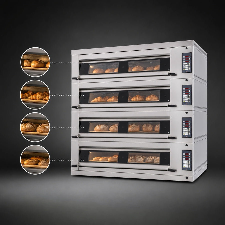 Four Independent Baking Decks