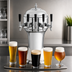 Thumbnail image #3 for Perlick Roma 5-Faucet Countertop Glycol-Cooled Draft Beer Tower with White Ceramic Skirt