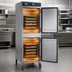 Thumbnail image #4 for Alto-Shaam Halo Heat Mobile Double-Compartment Heated Holding Cabinet, 8 Sheet Pans Per Compartment
