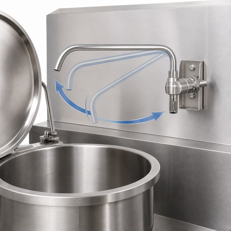 Product image #3 for Cleveland Range Single Pantry Faucet and Bracket for Braising Pans and Tilt Skillets