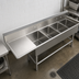 Thumbnail image #3 for John Boos Pro-Bowl 4-Compartment Sink with 24-Inch Left Drainboard, 14-Gauge Stainless Steel