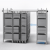 Thumbnail image #3 for Metro Super Erecta Double Deep Top-Track Mobile Unit Kit, 21 Inch Wide