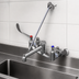 Thumbnail image #3 for T&S Brass B-0658 8-Inch Centers Wall Mount Service Sink Faucet with Vacuum Breaker Nozzle and Pail Hook