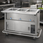 Thumbnail image #3 for Duke Manufacturing Thurmaduke EP-6-CBPG Mobile 6-Well Sealed-Well Electric Steamtable with Stainless Steel Top, Painted Steel Body