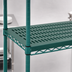 Thumbnail image #3 for QuadPlus 60 x 24 Inch Solid Green Polymer Shelf Mat with Wire Frame and Antimicrobial Protection