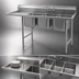 Thumbnail image #3 for Eagle Group 414 Series 3-Compartment Sink with Left 18-Inch Drainboard, 80-3/4-Inch Wide, 18 x 24 x 13-1/2-Inch Bowls